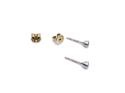 9ct Yellow Gold Diamond Stud Earrings