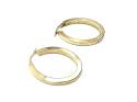 9ct Yellow Gold Oval Hoop Earrings