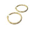 9ct Yellow Gold Twisted Hoop Earrings