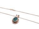 9ct Emerald Pendant & Chain