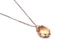 9ct Citrine Pendant & Chain