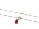 9ct Synthetic Ruby & Diamond Set