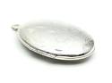 Silver Oval Engraved Locket