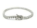 Silver CZ Tennis Bracelet 6 Inch