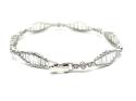 Silver CZ Fancy Bracelet 7.5 Inch