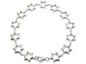 Silver Stars Bracelet 7.5 Inch