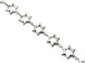 Silver Stars Bracelet 7.5 Inch