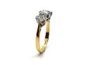 18ct Yellow Gold Diamond 3 Stone Ring