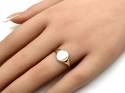 9ct Yellow Gold Plain Oval Signet Ring