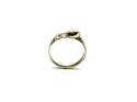 9ct Yellow Gold Barked Buckle Ring