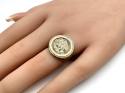 9ct Yellow Gold Coin Style Ring