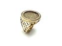 9ct Yellow Gold Coin Style Ring