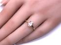 9ct Yellow Gold Topaz Solitaire Ring