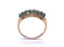 9ct Yellow Gold Emerald & Diamond Ring