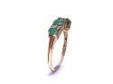 9ct Yellow Gold Emerald & Diamond Ring