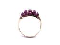 9ct Yellow Gold Ruby Cluster Ring