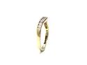 9ct Yellow Gold CZ Wishbone Ring