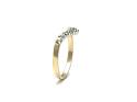 9ct Yellow Gold CZ Wishbone Ring