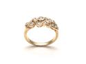 9ct Yellow Gold Diamond Bubble Cluster Ring 0.48ct