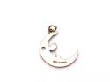 9ct Yellow Gold Half Moon Charm