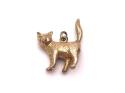 9ct Yellow Gold Cat Charm