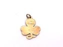 9ct Yellow Gold Clover Charm