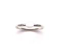 Silver Hammered Oval Ring Size P