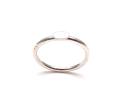 Silver Hammered Oval Ring Size P