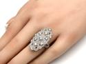 9ct White Gold Diamond Cluster Ring 2.50ct