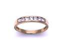 9ct Yellow Gold CZ Eternity Ring