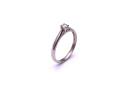 9ct White Gold Diamond Solitaire Ring