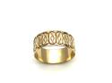 9ct Yellow Gold Patterned Wedding Ring