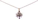 9ct CZ Tree Of Life Pendant & Chain