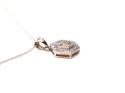 9ct Gold Fancy CZ Pendant & Chain