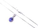 18ct Tanzanite & Diamond Pendant