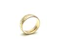 9ct Yellow Gold Patterned Wedding Ring