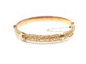 9ct Yellow Gold Buckle Style Bangle