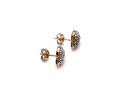 9ct Yellow Gold Heart Stud Earrings