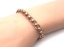 9ct Rose Gold Rollerball Bracelet 8 1/2