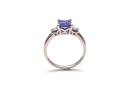 Platinum Tanzanite & Diamond Ring 0.20ct