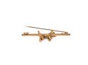 9ct Yellow Gold Scottie Dog Brooch