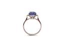 9ct Fluorite and Diamond Ring