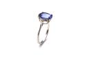 9ct Fluorite and Diamond Ring