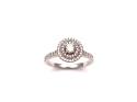 18ct Double Halo Diamond Ring 0.50ct