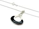 Silver Onyx Pendant & Chain