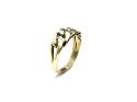 9ct Yellow Gold Diamond Curb Link Ring