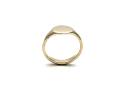 9ct Yellow Gold Plain Oval Signet Ring