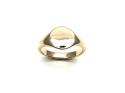 9ct Yellow Gold Plain Oval Signet Ring