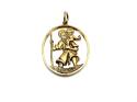 9ct Yellow Gold St Christopher Pendant