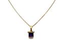 9ct Gold Amethyst Pendant & Chain